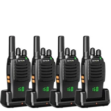 4Pack  Long Rang Walkie Talkie H777H Two Way Radio VOX Rechargeable for Business