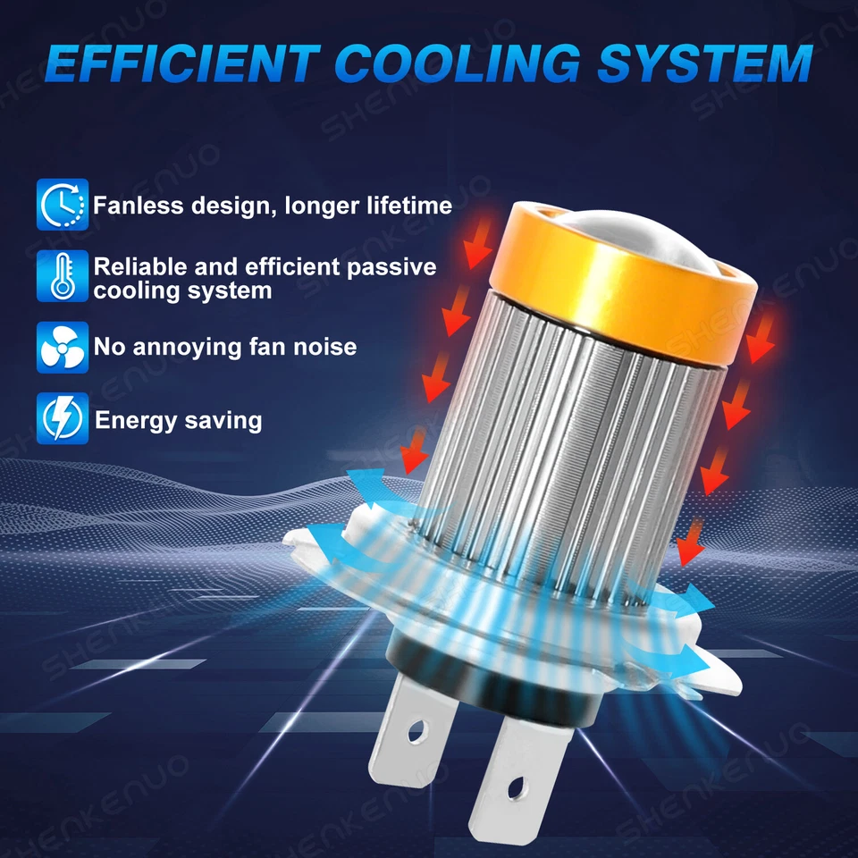 Kit de bombilla de luz alta baja 30W amarillo 3000K para Hyundai Grand i10 2020 3000K Foto 3 de 4