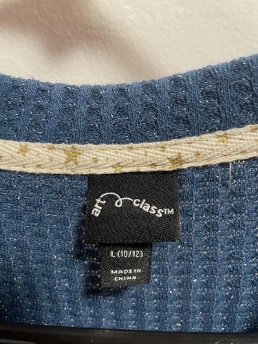 Girls Long Sleeve Art Class Light Knit Sweater. Medium (10-12). - Picture 2 of 4