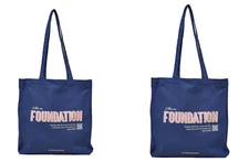 LOT OF 2 Cotton:On Foundation Recycled Tote Bag BLUE Reusable Grocery Travel NEW
