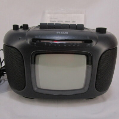 VINTAGE - Télévision Portative TV Radio Réveil VIDEOLOGIC Model 3705