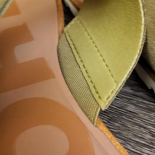 Sorel Women's Ella II Slide Sandals Olive Shade Chalk US 7 Slip On 2 Strap Wmns - Picture 11 of 15