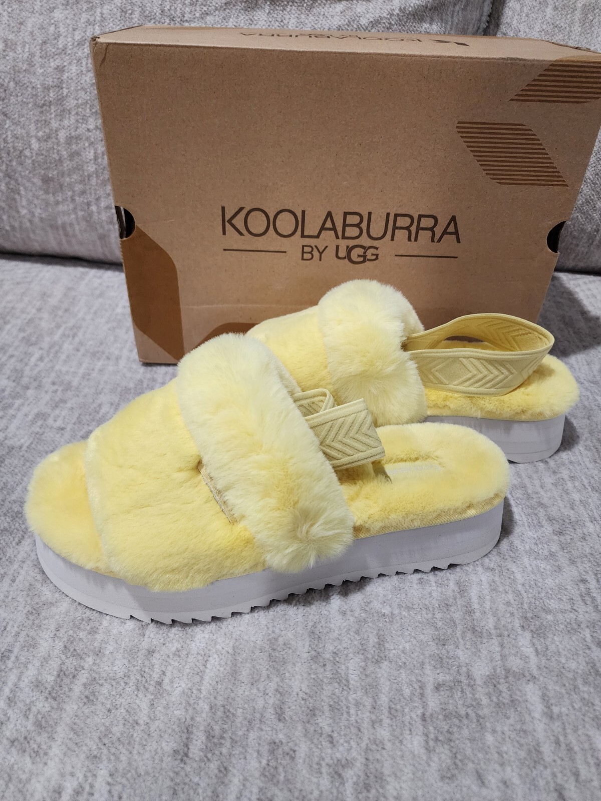 PANTOFOLA D’ORO Pantofole Ugg Koolaburra da donna taglia 10 W gialle Ya Baby