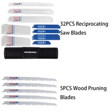 32PC Reciprocating Saw Blade Set/5PC 9''Wood Pruning Reciprocating Saw Blade Set