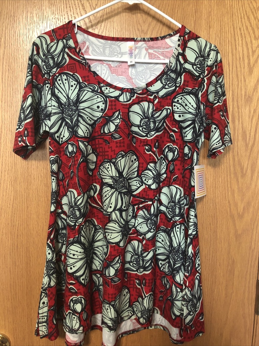 Lularoe Perfect T XXS Small Floral Print New With Tags Very