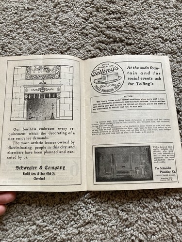 The Euclid Avenue Opera House, Cleveland, Ohio 1910  opera program - Picture 6 of 10