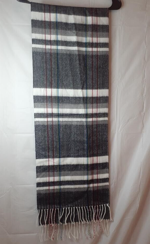 Luxury 100% Cashmere Scarf Made in Scotland - Multi-Color Soft Wrap-image