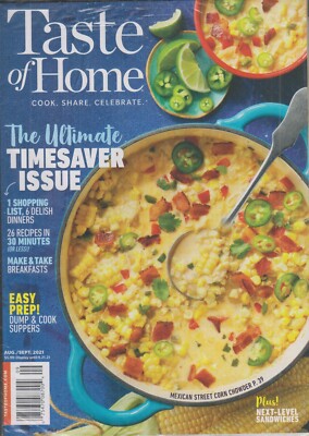 Taste of Home August September 2021 The Ultimate Timesaver Issue, Easy Recipes