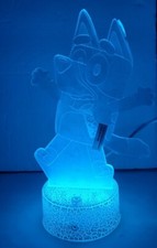 Bluey The Dog 3D LED Display Lamp New In Package