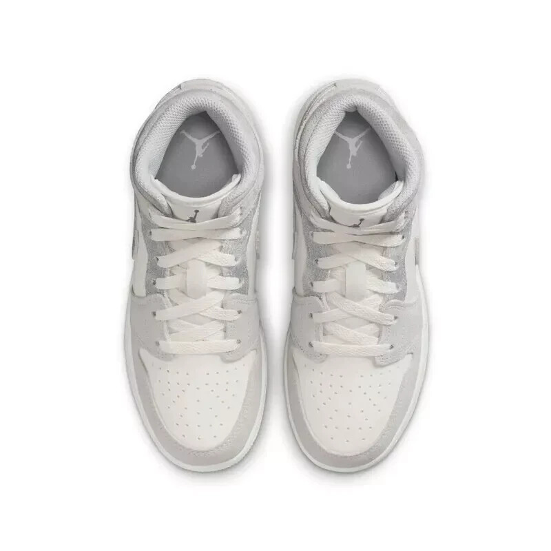 Nike Air Jordan 1 Mid SE (GS) Shoes Smoke Gray Sail FQ8088 Nike Air Jordan 1 Mid SE (GS) Shoes Smoke Gray Sail FQ8088