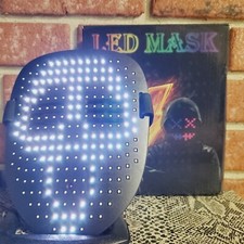 Led mask, Light up mask. NO PROGRAMMING, READY 2 GO masquerade party cosplay USA
