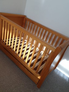mothercare pine cot