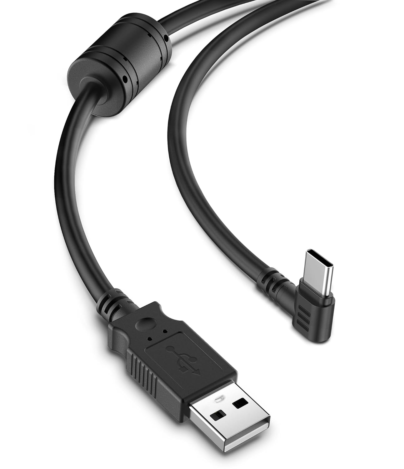 10Ft USB-C Dash Cam Power Cord with 90° Thicker Charger Cable for Vehicles-image