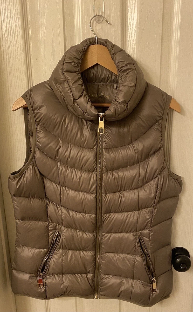 Calvin Klein Down Puffer Metallic Vest eBay