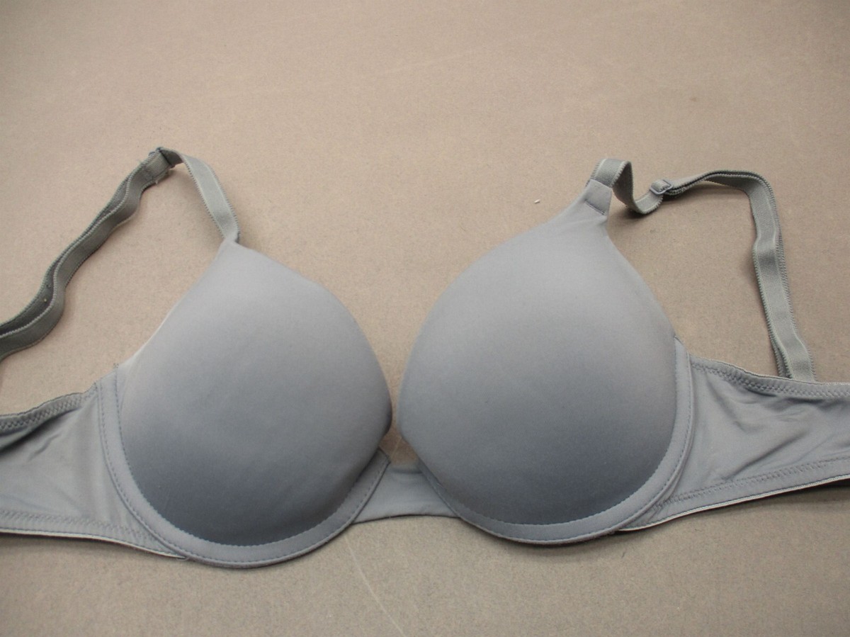 32C Victoria's Secret Womens Gray Padded Underwire Back Closure