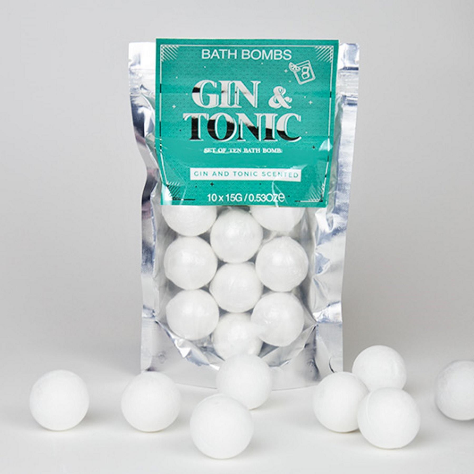 Scented Bath Bombs Gin And Tonic Scent Fun Bathtime Gift For Her Gift Republic