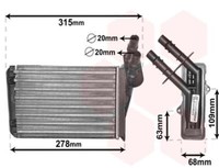 VAN Wezel WäRmetauscher Innenraumheizung FüR Renault Clio II Thalia I 43006228