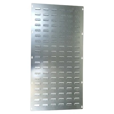 Galvanised Steel Metal Louvre Panel Backplate 500x1000mm for Plastic Parts Bins