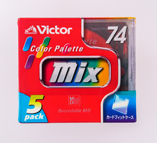 Victor Sealed 74 min Color Palette MD Minidisc Yellow, Blue, Green, Purple, Red