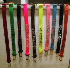 Embroidered colorful  Pet Dog SEATBELT Safety Car STRAPS  personalize your own!