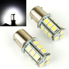 2 PC WHITE LED TAIL LIGHT CAR BULB LAMP TURN SIGNAL HEAD LIGHTS S6