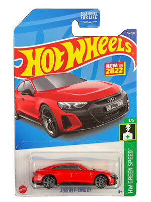 Hot Wheels 2022 HW Green Speed 5/5 Red Audi RS E-Tron GT New For 2022