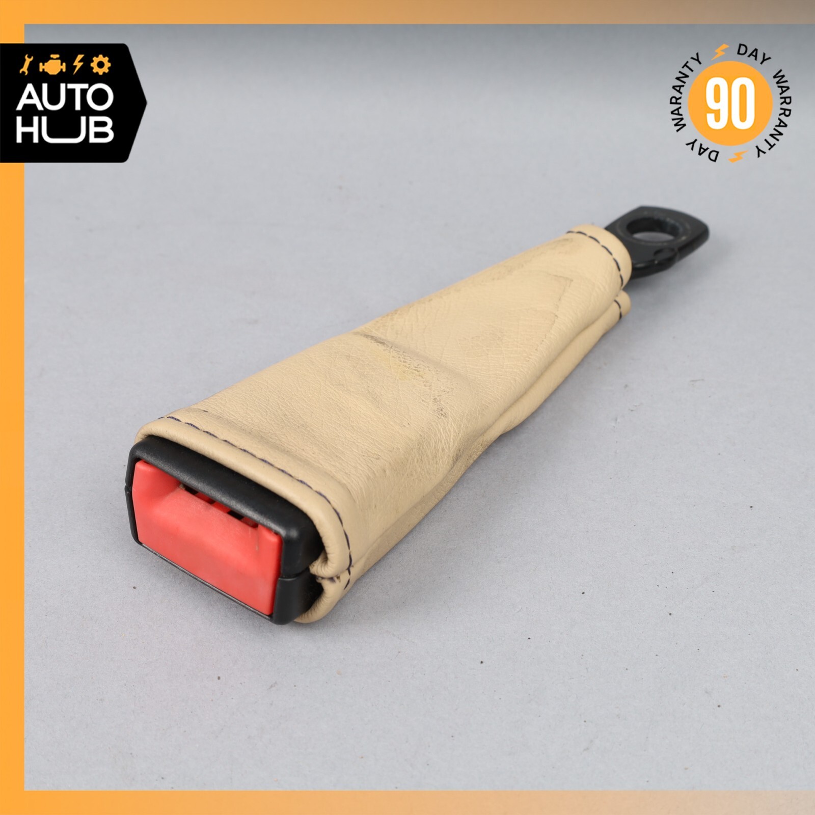 08-19 Maserati GranTurismo M145 Front Left or Right Seat Belt Buckle Beige OEM