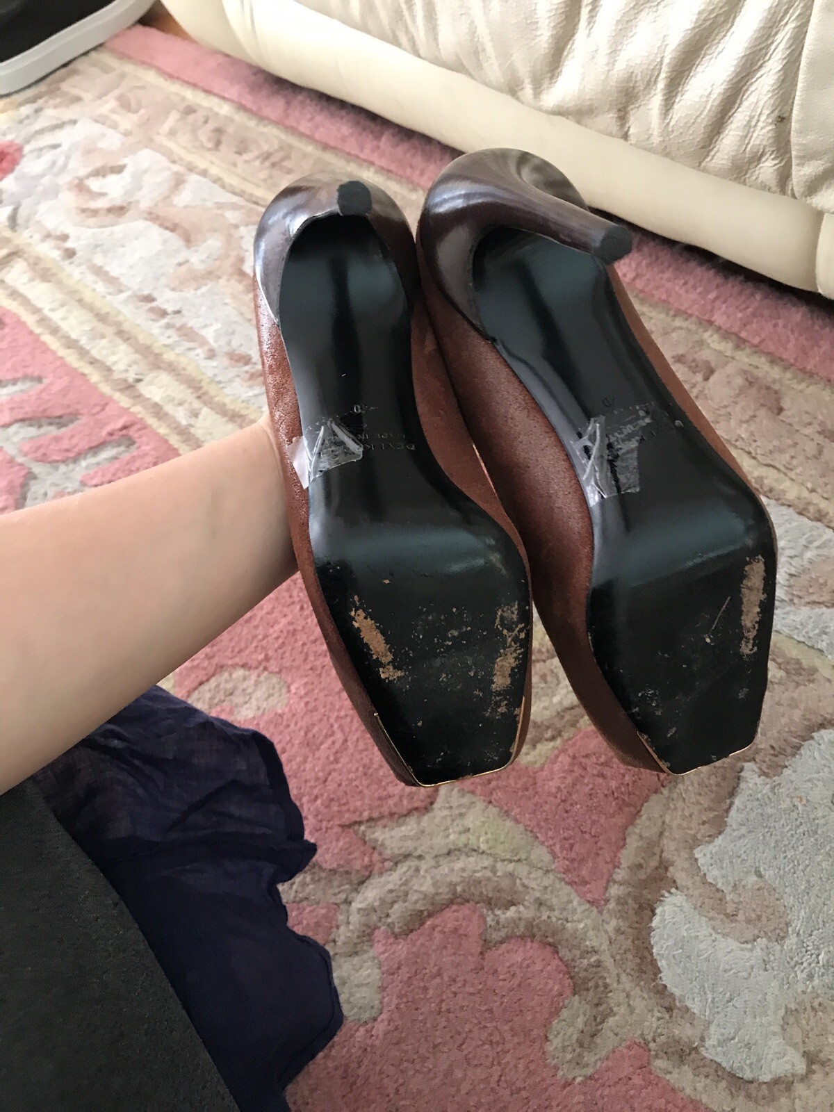 Devi Kroell Square Toe Brown Square Toe Platform … - image 5