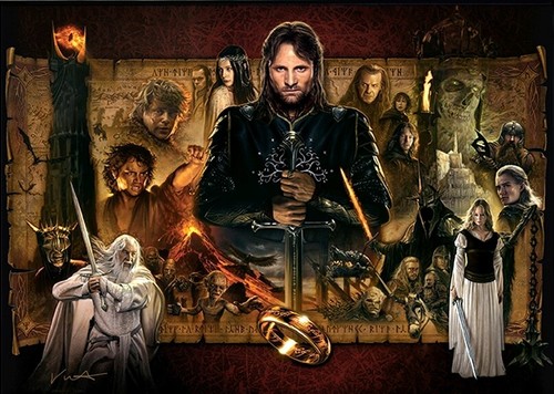 Lord of the Rings Artwork Gandalf Frodo Aragorn Legolas LOTR Trilogy Fine Art - Picture 26 of 30