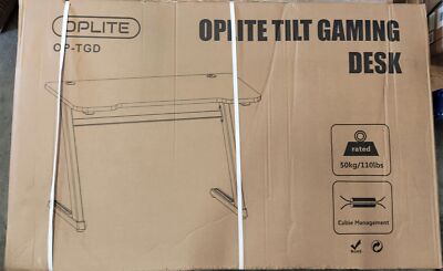 OPLITE Gaming-E-Sporttisch Tilt Desk mit integriertem Mauspad