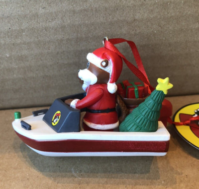 Buc-ee's Bucky Beaver in Motor Boat- Christmas Ornament Holiday - Tree,  Gifts