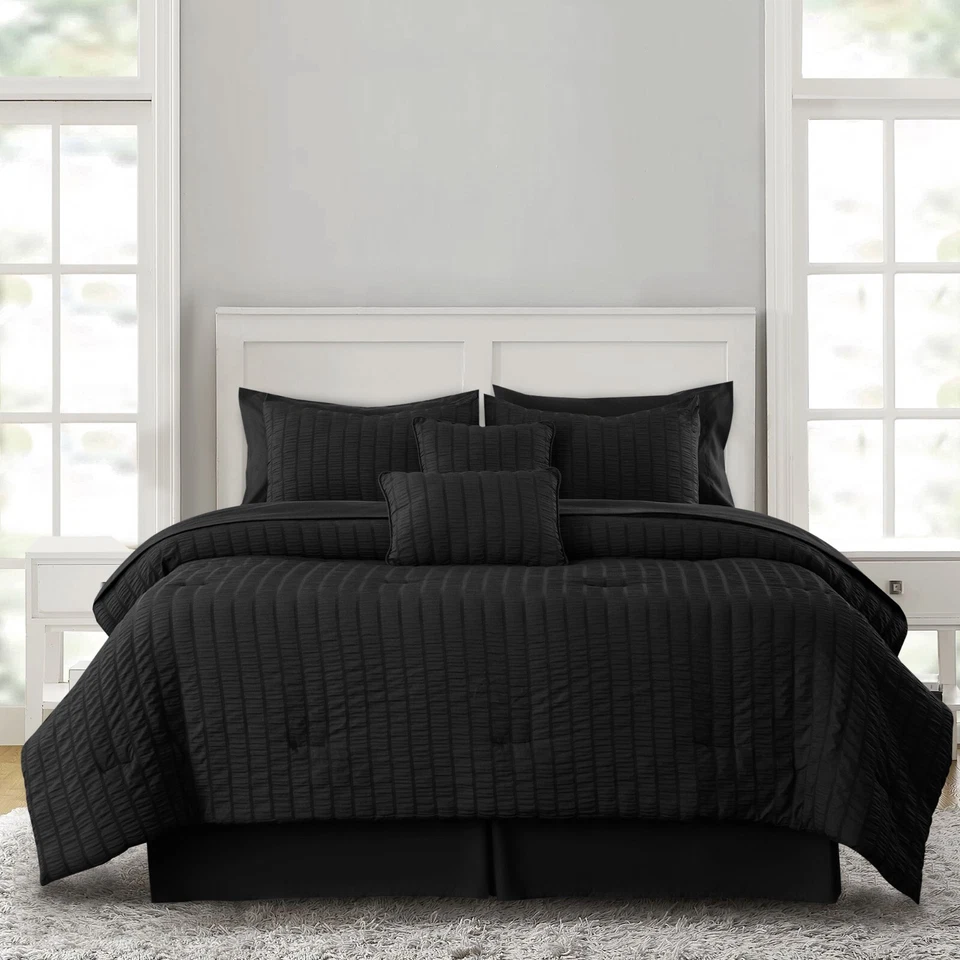 10 Piece Comforter Set Bed in a Bag All Season Reversible Bedding Comforter Sets - Image 2 of 4