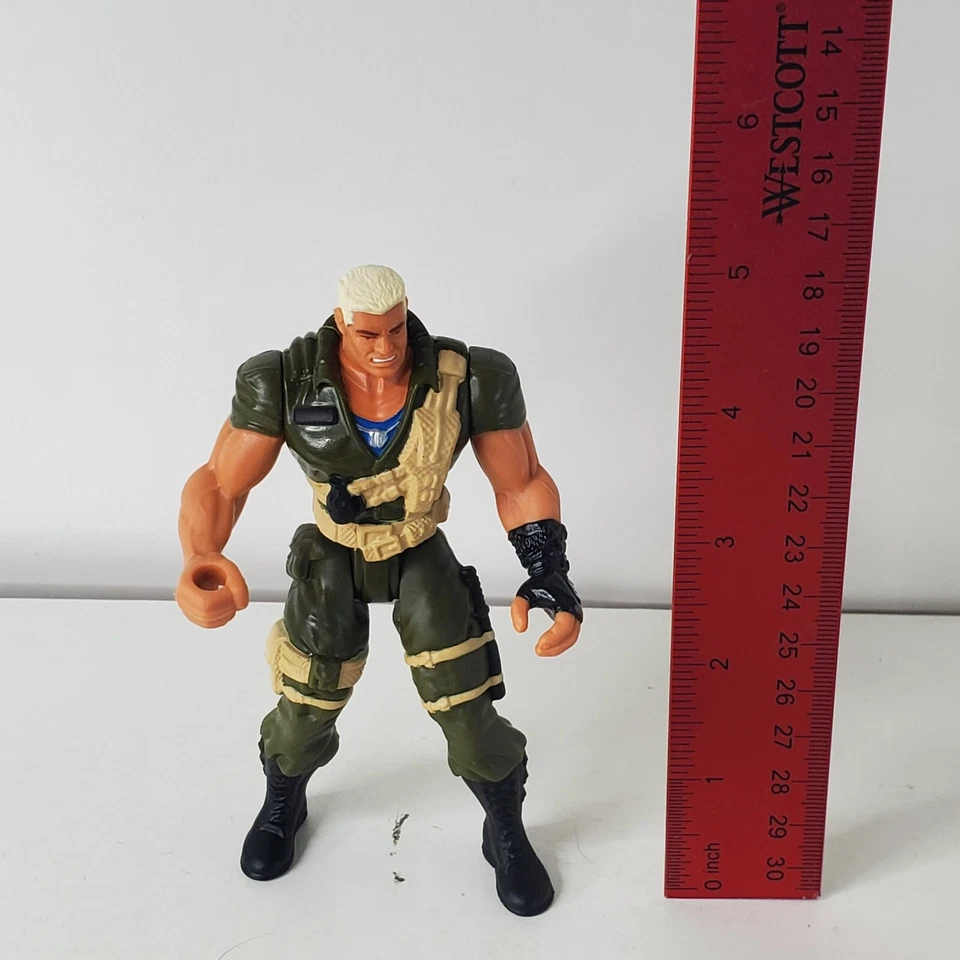 Teniente Stone V1 GI Joe Extreme 1995 Figura de Acción Kenner Completa Lanzador de Misiles Foto 3 de 4