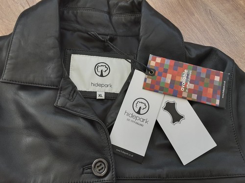 Hidepark Ladies Leather Jacket Size XL in Black - Style Louise New with Tags - Picture 2 of 7