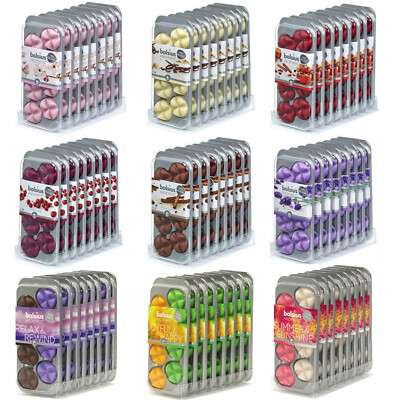 64 Stück Bolsius AROMATIC Wax Melts Wachs Duft Schmelzblüten Düfte (8x8er)