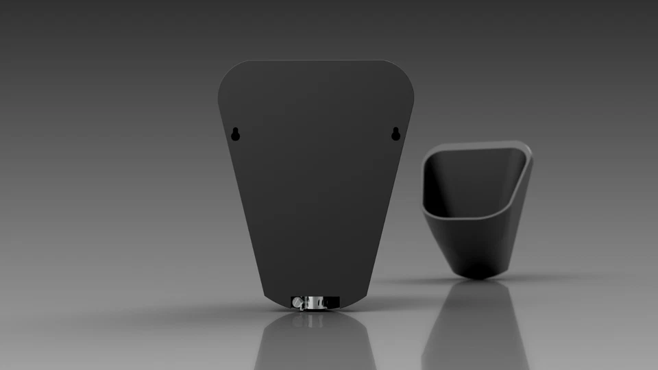 Urinal - Wall-Mounted Mini-Urinal, Proprietary Anti-Splash Design - Image 3 of 3