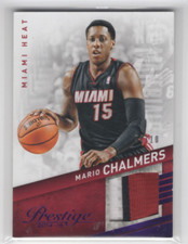 2014-15 Prestige NBA Materials Prime #16 Mario Chalmers Jersey /10 - NM-MT