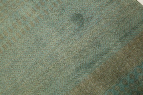 Hand Made Light Green 3x6 Feet Gabbeh Striped Pure Wool Area Rug - Picture 8 of 12