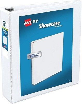 Showcase Economy View Binders w/Slant Rings 2in (530 Sheet Capacity) White - 1EA