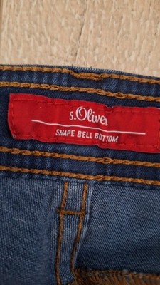Hose, Jeans Shape Bell Bottom, QS S.Oliver, jeansblau dunkel, W40 L34, neu