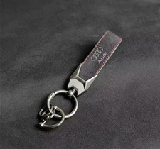 Audi Keyring - Black Red Stiching
