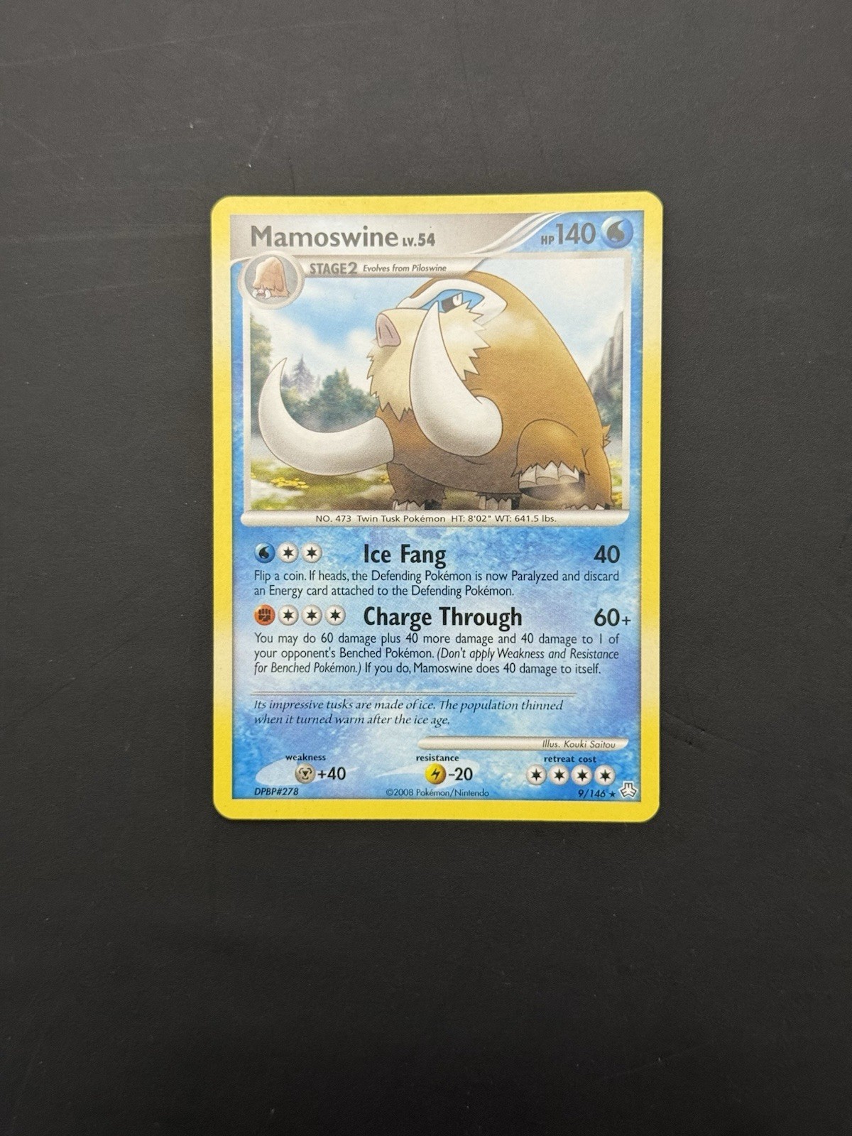 Mamoswine 9/146 Non-Holo Rare Pokemon TCG Legends Awakened Card