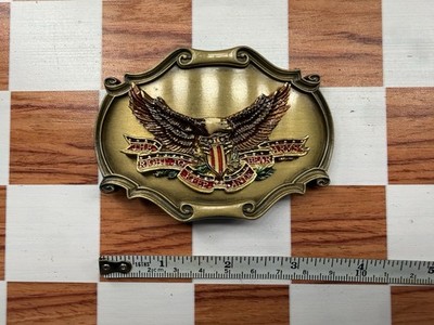 Vintage Raintree Eagle Belt Buckle   The Right to Keep and Bear Arms 1978 mint