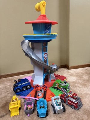 PAW Patrol Lookout Tower Playset w/ Vehicles AND Characters AND AirPatroller