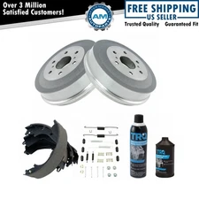 Rear Brake Drum Shoe & Hardware Kit w/Fluids for Chevy Silverado 1500 Truck