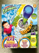 Gazillion Bubbles Air Powered 3,2,1, Bubble Blast Off Foot Stomp Rocket New!