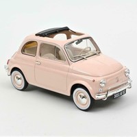 Norev 187774 Fiat 500 L 1968 Pink With Special Birth Pack 1:18 Modellauto
