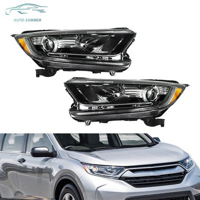 Halogen w/LED DRL Headlight Clear For 2017-2022 Honda CRV LX EX EXL Left&Right