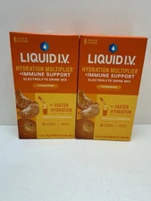 Liquid I.V Electrolyte Drink Mix Tangerine 6-0.56 Oz X 2 EXP 3/26 