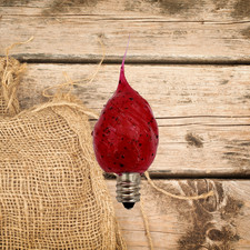 Primitive Red  Silicone Light Bulb  4W C7 Night Light Bulb  USA
